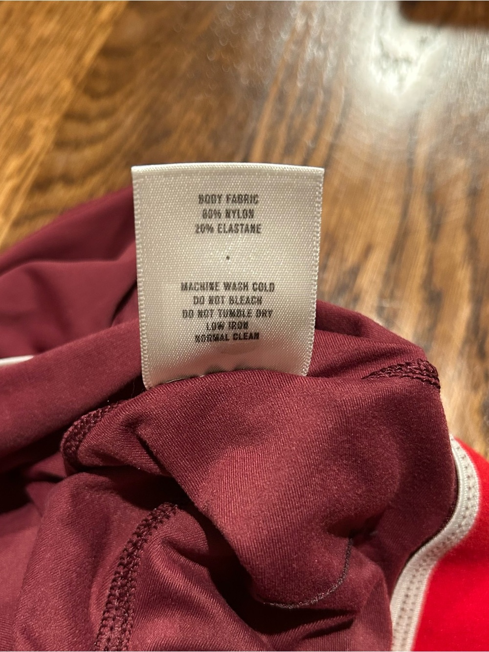 Tracksmith Maroon Women's Bike Shorts - Picture 6 of 6